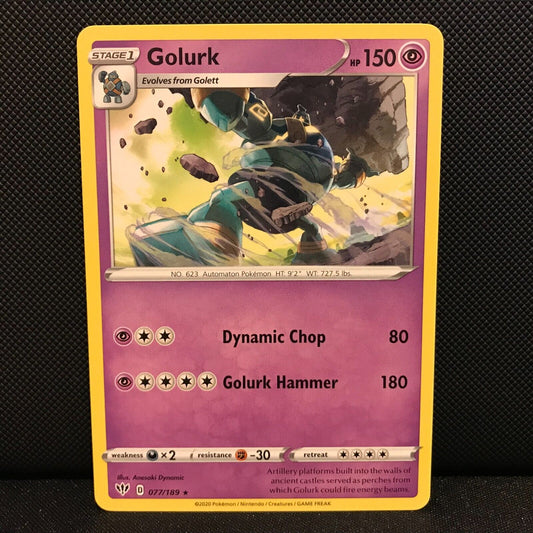 Golurk 77/189 - Darkness Ablaze Pokemon Card - NM/Mint