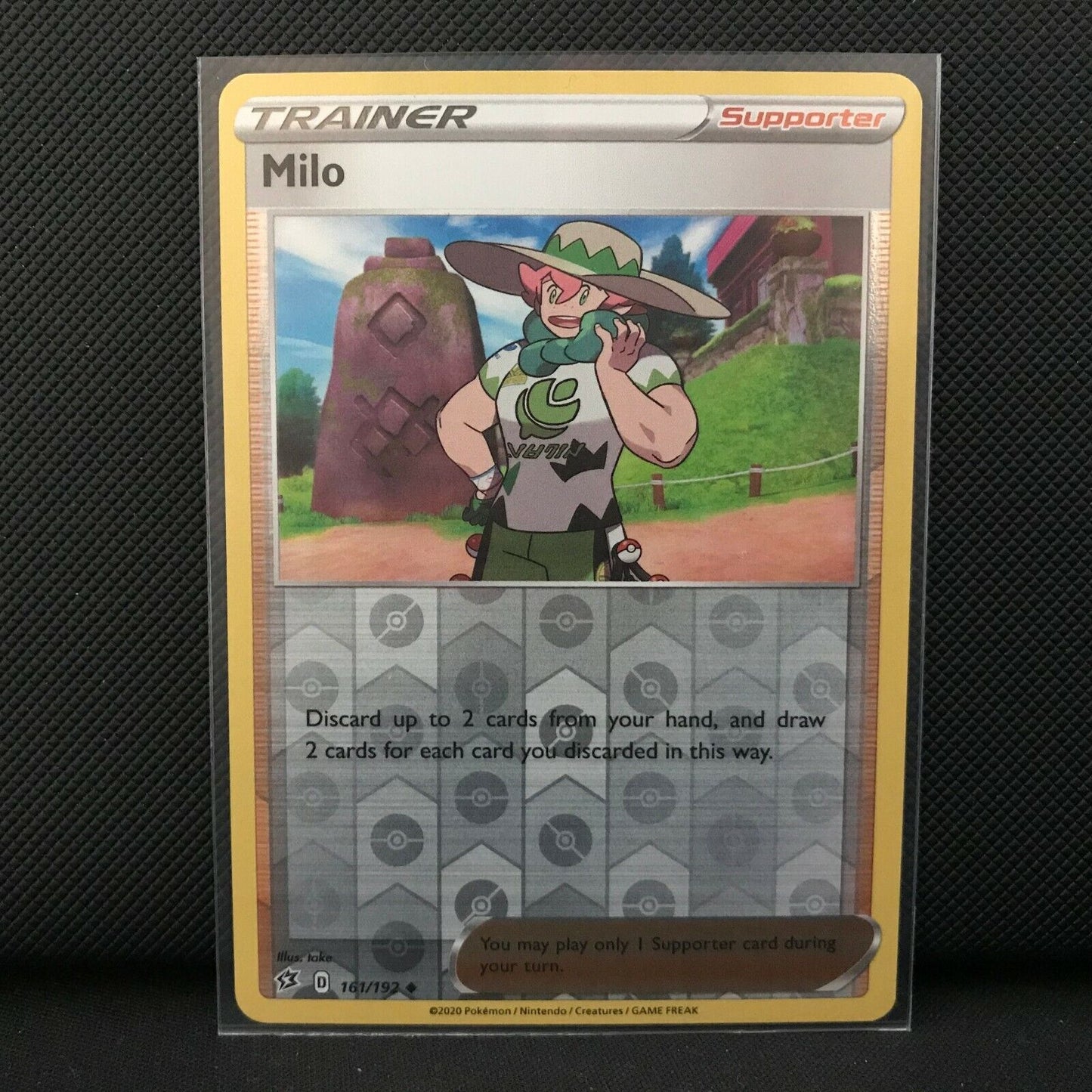 Milo Reverse Holo 161/192 - Sword & Shield Rebel Clash Pokemon Card - NM/Mint