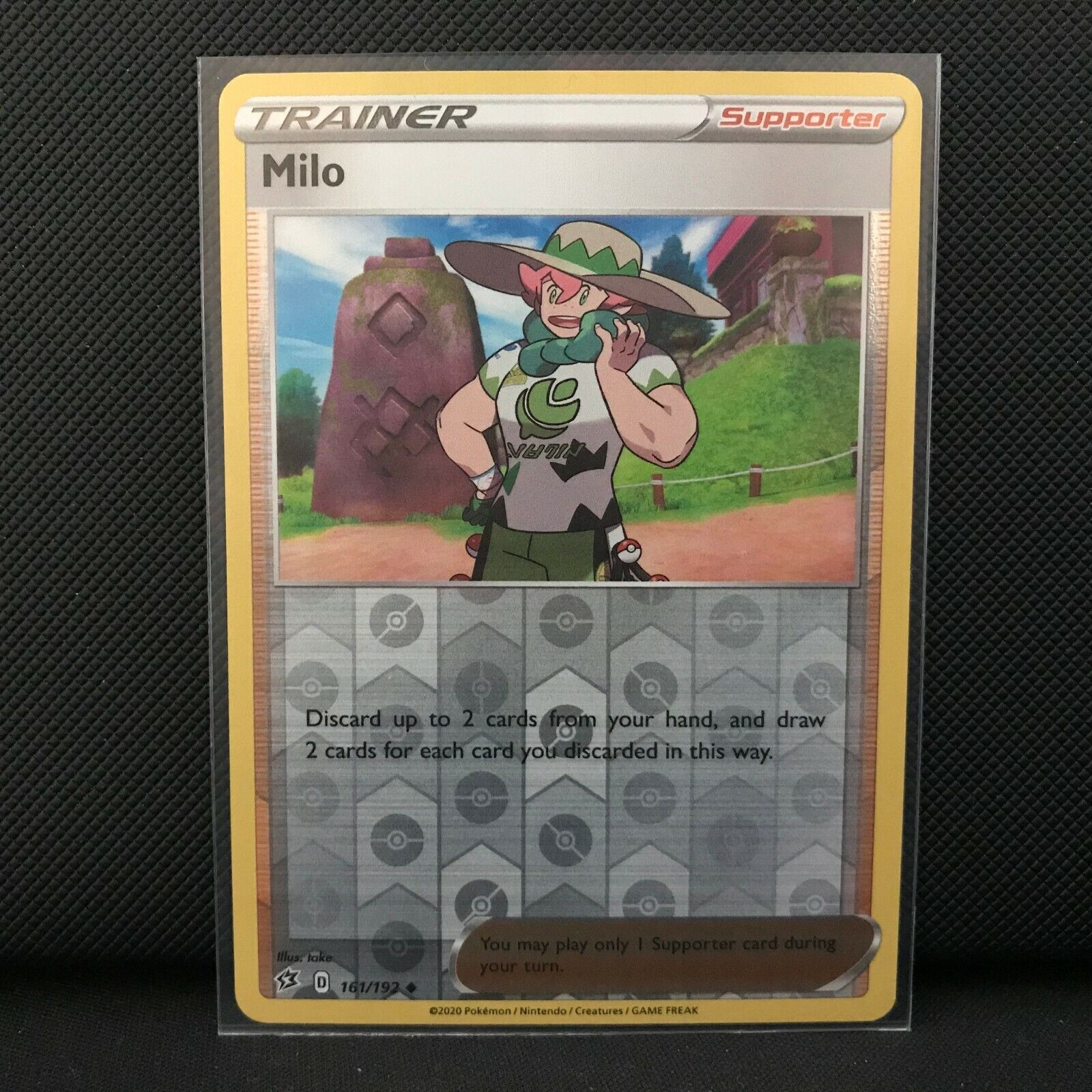 Milo Reverse Holo 161/192 - Sword & Shield Rebel Clash Pokemon Card - NM/Mint