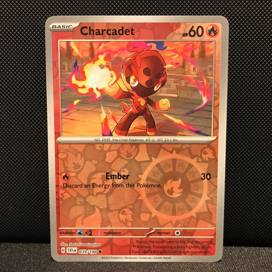 Charcadet Reverse Holo 039/198 - SV1EN Base Set Pokemon Card - NM/Mint
