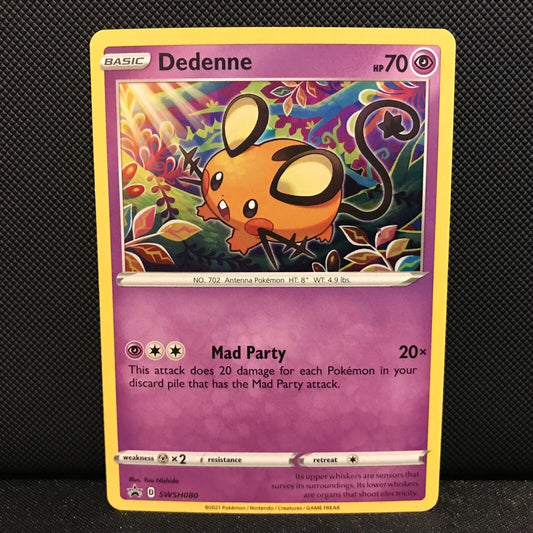 Dedenne SWSH080 - Sword & Shield Black Star Promo Pokemon Card - NM/Mint