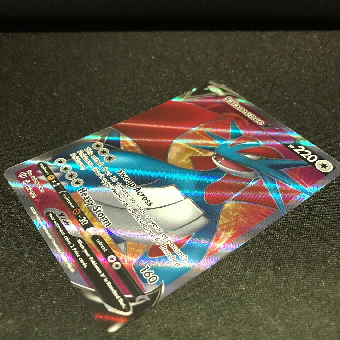 Salamence V 185/189 - Darkness Ablaze Pokemon Card - NM/Mint