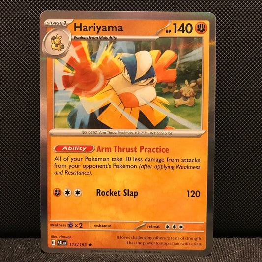 Hariyama Holo 113/193 - SV2 Paldea Evolved Pokemon Card - NM/Mint