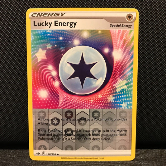 Lucky Energy Reverse Holo 158/198 - Chilling Reign Pokemon Card - NM/Mint