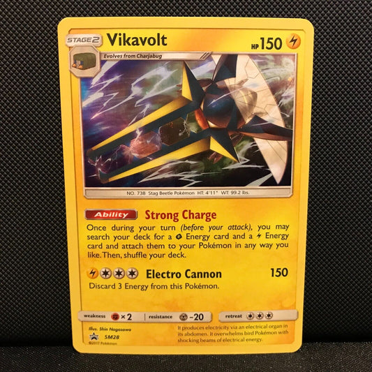 Vikavolt SM28 - Sun & Moon Black Star Promo Pokemon Card - NM/Mint