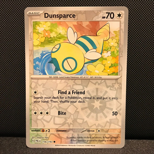 Dunsparce Reverse Holo 156/193 - SV2 Paldea Evolved Pokemon Card - NM/Mint