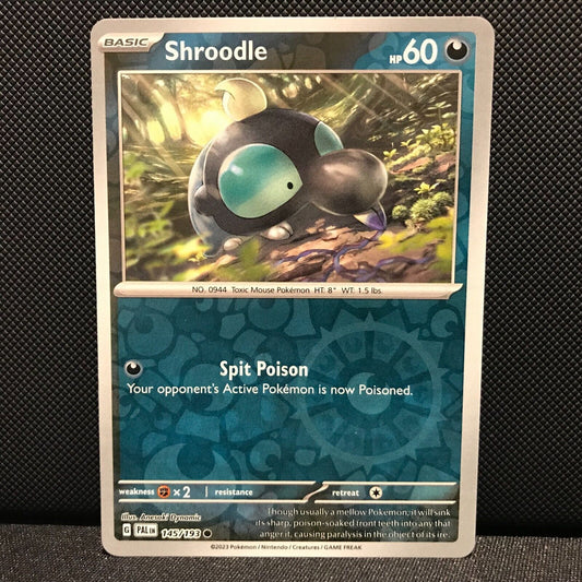 Shroodle Reverse Holo 145/193 - SV2 Paldea Evolved Pokemon Card - NM/Mint