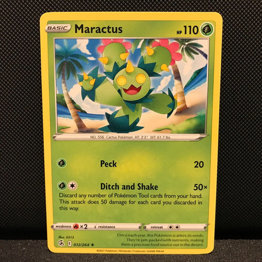 Maractus 12/264 - Fusion Strike Pokemon Card - NM/Mint