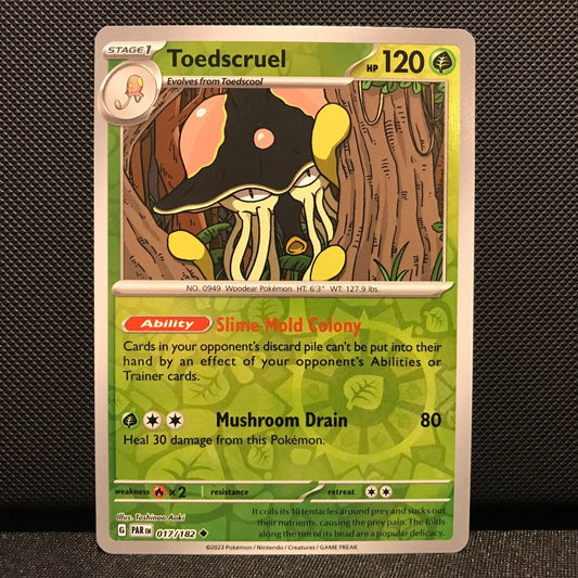 Toedscruel Reverse Holo 017/182 - Paradox Rift Pokemon Card - NM/Mint