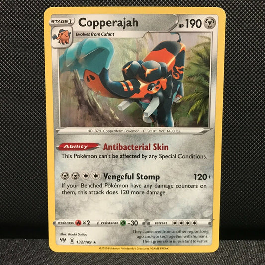 Copperajah Holo 132/189 - Darkness Ablaze Pokemon Card - NM/Mint