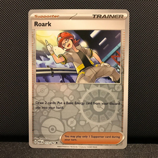Roark Reverse Holo 173/182 - Paradox Rift Pokemon Card - NM