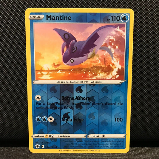Mantine Reverse Holo 34/189 - Astral Radiance Pokemon Card - NM/Mint