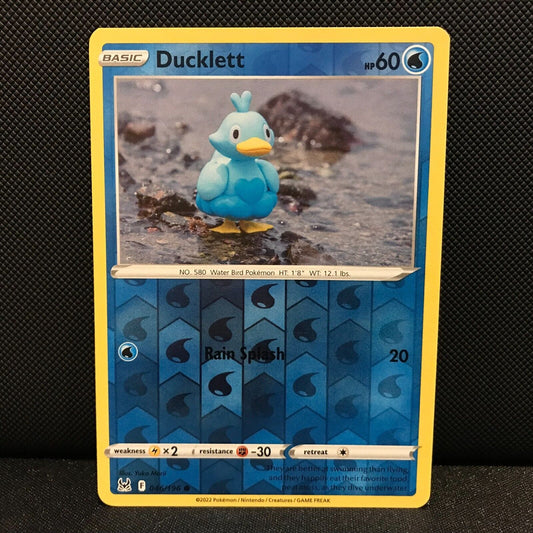 Ducklett Reverse Holo 46/196 - Lost Origin Pokemon Card - NM/Mint