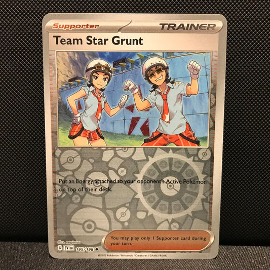 Team Star Grunt Reverse Holo 195/198 - SV1EN Base Set Pokemon Card - NM/Mint