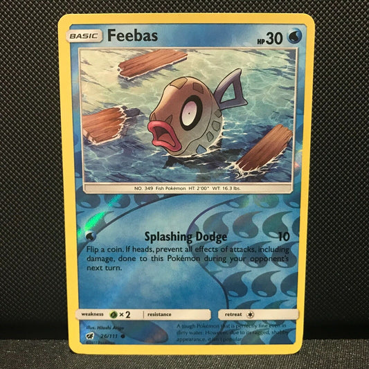 Feebas Reverse Holo 26/111 - Crimson Invasion Pokemon Card - NM/Mint