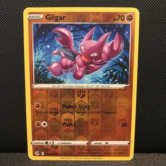 Gligor Reverse Holo 140/264 - Fusion Strike Pokemon Card - NM/Mint