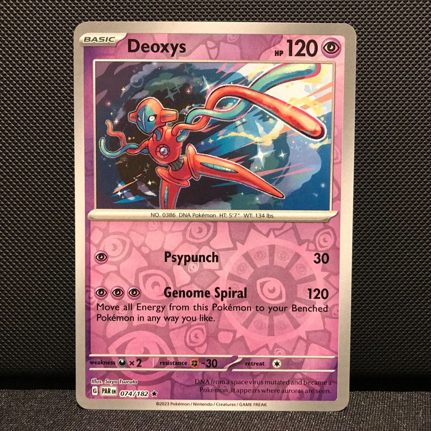 Deoxys Reverse Holo 074/182 - Paradox Rift Pokemon Card - NM/Mint