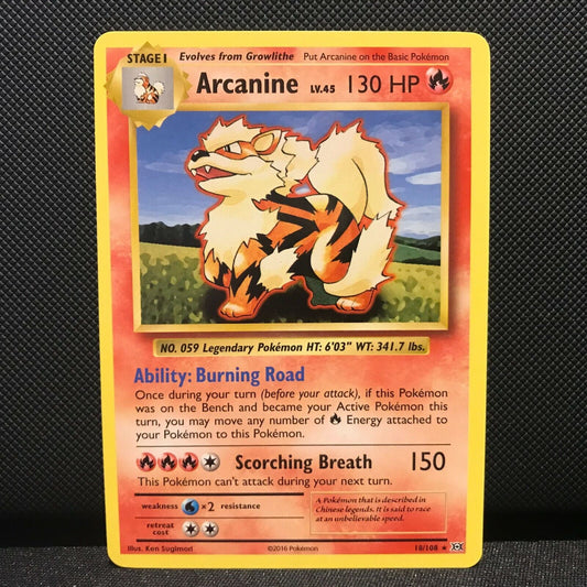 Arcanine 18/108 - Evolutions Pokemon Card - NM/Mint