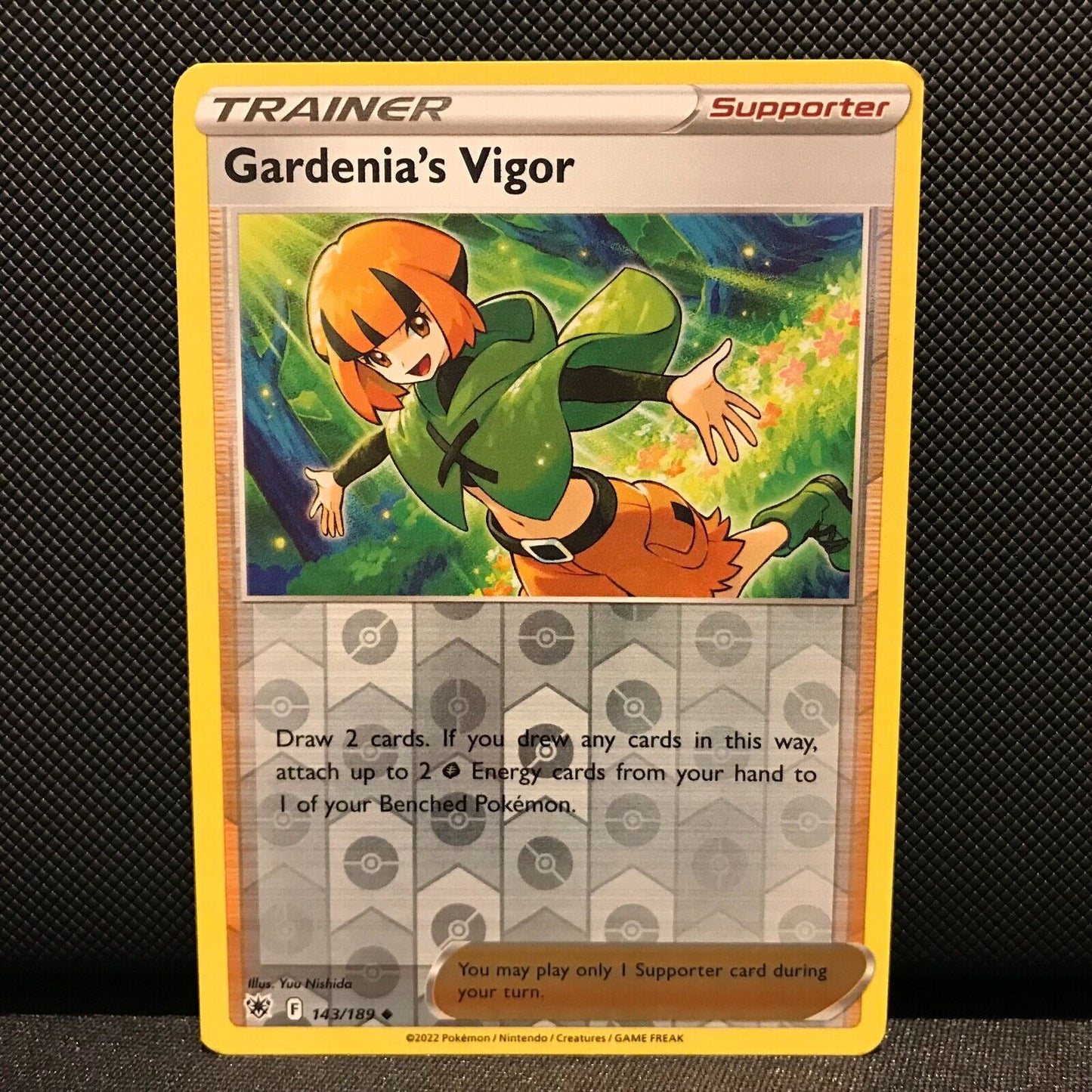 Gardenia's Vigor Reverse Holo 143/189 - Astral Radiance Pokemon Card - NM/Mint