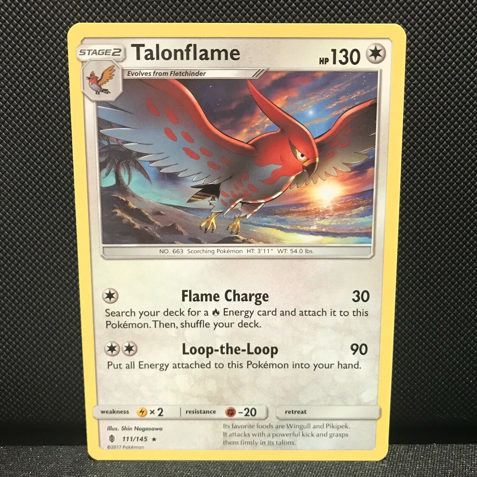 Talonflame 111/145 - Guardians Rising Pokemon Card - NM/Mint