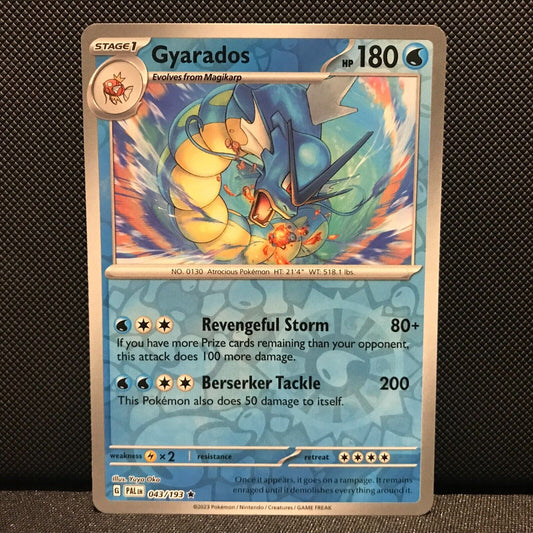 Gyarados Reverse Holo 043/193 - SV2 Paldea Evolved Pokemon Card - NM/Mint