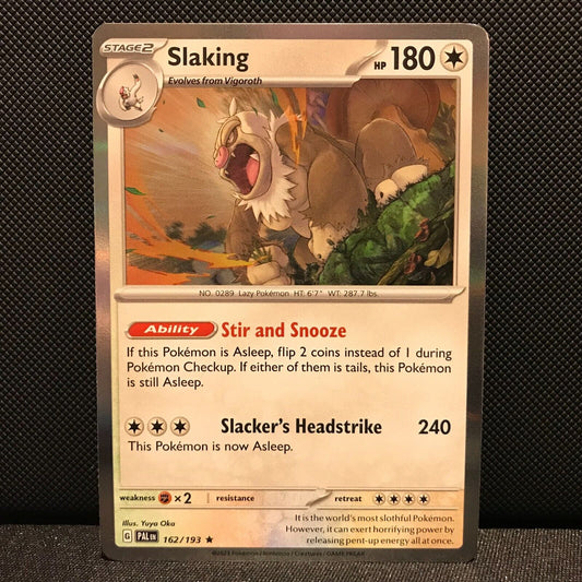 Slaking Holo 162/193 - SV2 Paldea Evolved Pokemon Card - NM/Mint