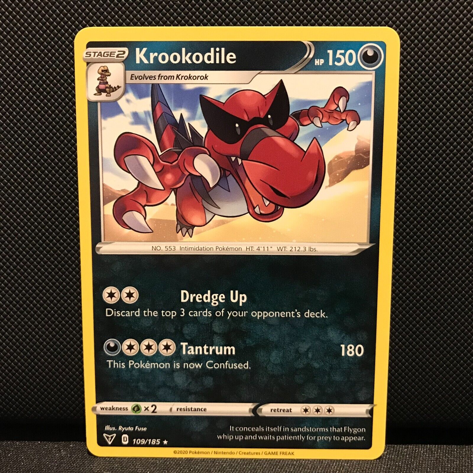Krookodile 109/185 - Vivid Voltage Pokemon Card - NM/Mint