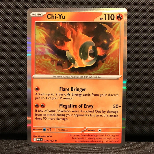 Chi-Yu Holo 029/182 - Paradox Rift Pokemon Card - NM/Mint