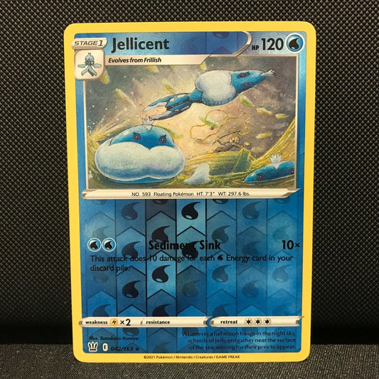 Jellicent Reverse Holo 42/163 - Battle Styles Pokemon Card - NM/Mint