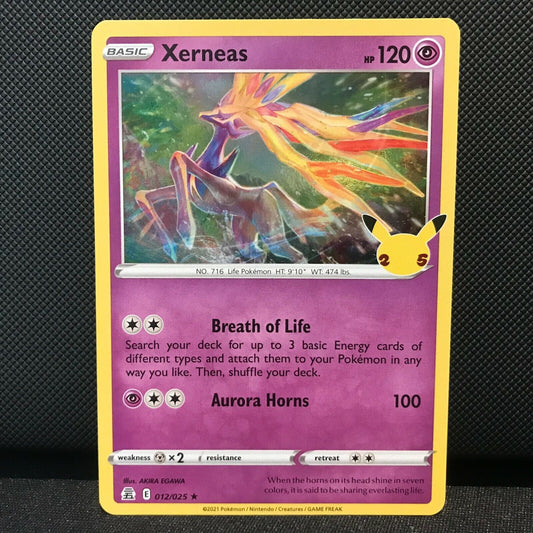 Xerneas 012/025 - Celebrations Pokemon Card - NM/Mint