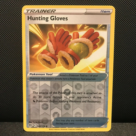 Hunting Gloves Reverse Holo 142/172 - Brilliant Stars Pokemon Card - NM/Mint