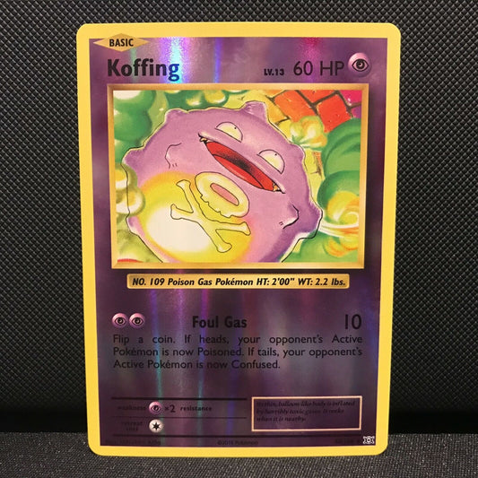 Koffing Reverse Holo 50/108 - Evolutions Pokemon Card - NM/Mint