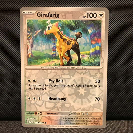 Girafarig Reverse Holo 154/193 - SV2 Paldea Evolved Pokemon Card - NM/Mint