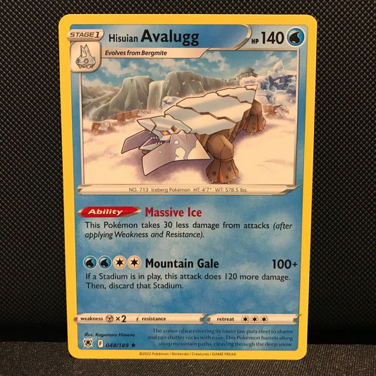 Hisuian Avalugg 48/189 - Astral Radiance Pokemon Card - NM/Mint