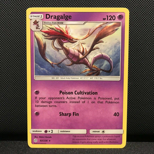 Dragalge 92/236 - Cosmic Eclipse Pokemon Card - NM/Mint