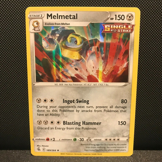 Melmetal Holo 189/264 - Fusion Strike Pokemon Card - NM/Mint