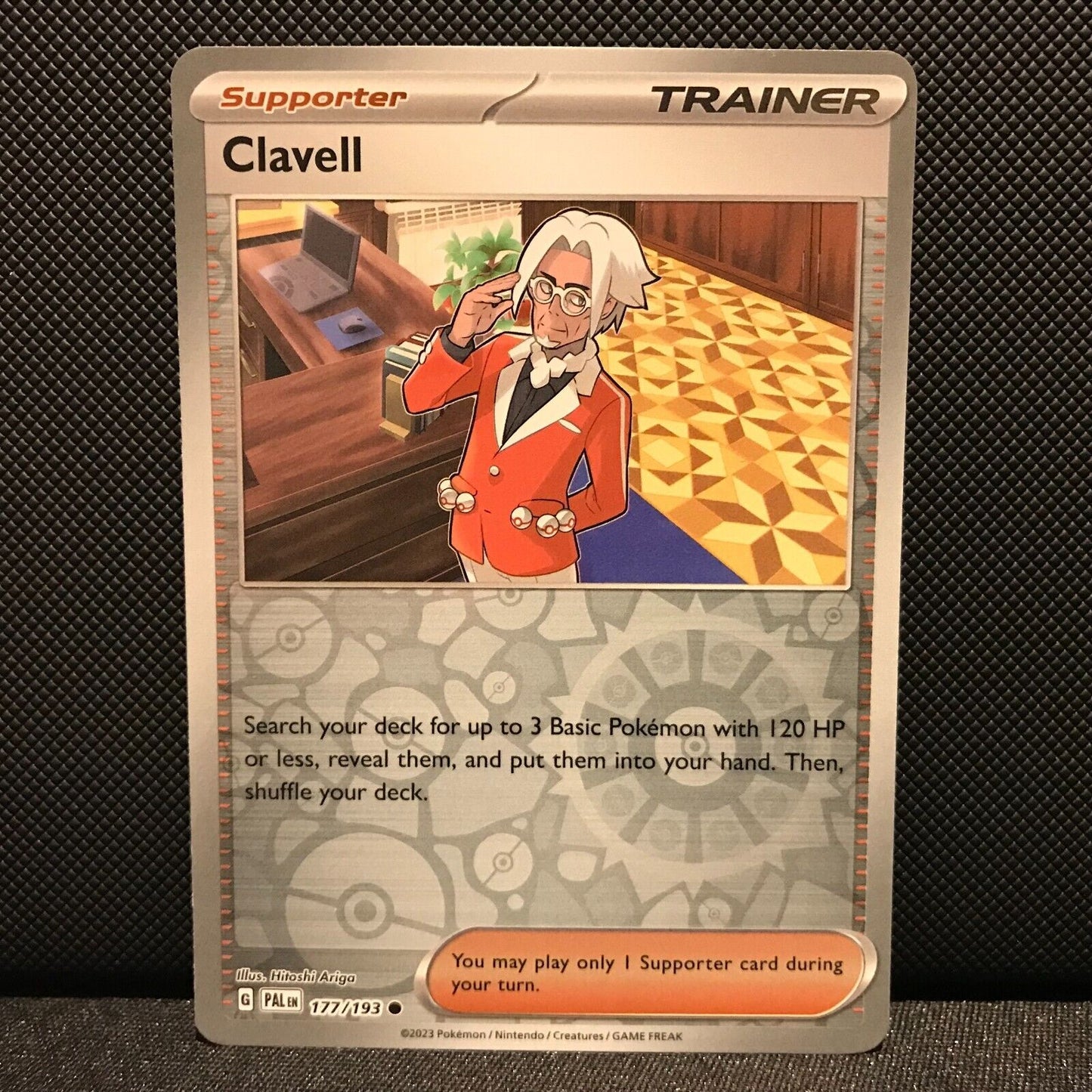 Clavell Reverse Holo 177/193 - SV2 Paldea Evolved Pokemon Card - NM/Mint
