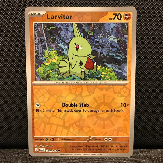 Larvitar Reverse Holo 110/193 - SV2 Paldea Evolved Pokemon Card - NM/Mint
