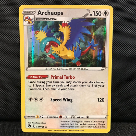 Archeops Holo 147/195 - Silver Tempest Pokemon Card - NM/Mint