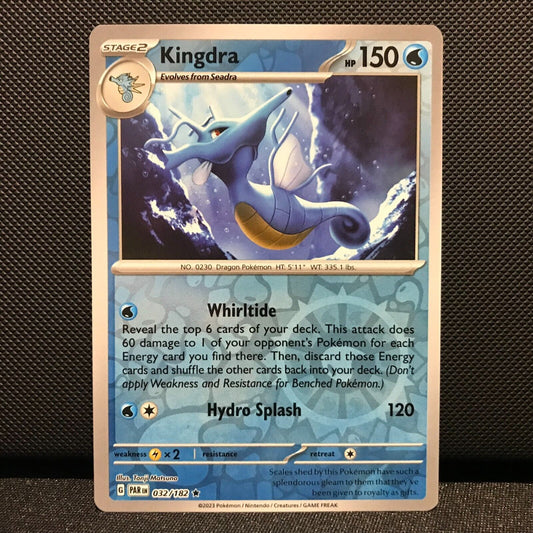 Kingdra Reverse Holo 032/182 - Paradox Rift Pokemon Card - NM/Mint