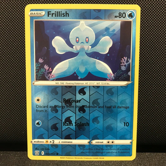 Frillish Reverse Holo 41/163 - Battle Styles Pokemon Card - NM/Mint