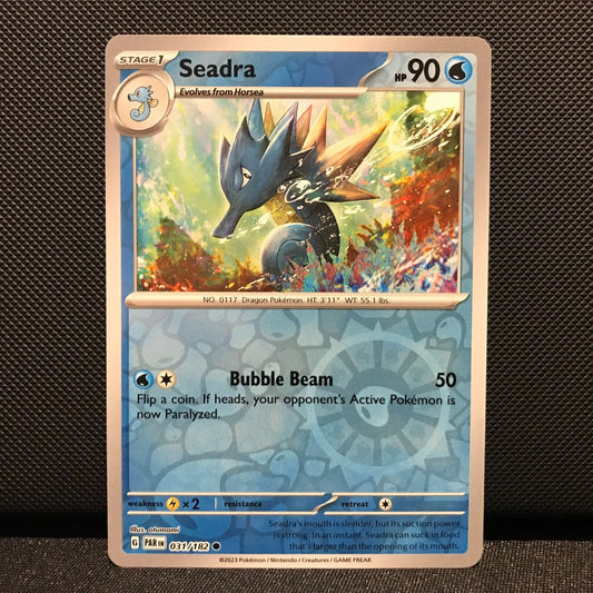 Seadra Reverse Holo 031/182 - Paradox Rift Pokemon Card - NM/Mint