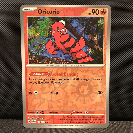 Oricorio Reverse Holo 033/193 - SV2 Paldea Evolved Pokemon Card - NM/Mint