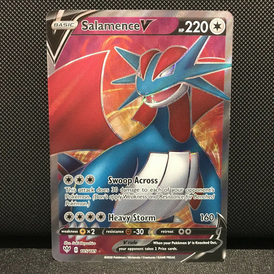 Salamence V 185/189 - Darkness Ablaze Pokemon Card - NM/Mint