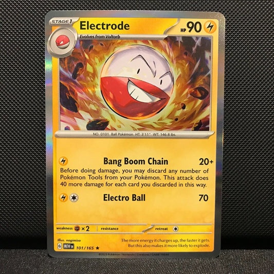 Electrode Holo 101/165- Scarlet & Voilet 151 Pokemon Card - NM/Mint