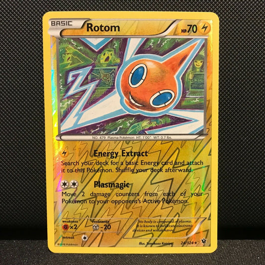 Rotom Reverse Holo 24/124 - Fates Collide Pokemon Card - NM/Mint