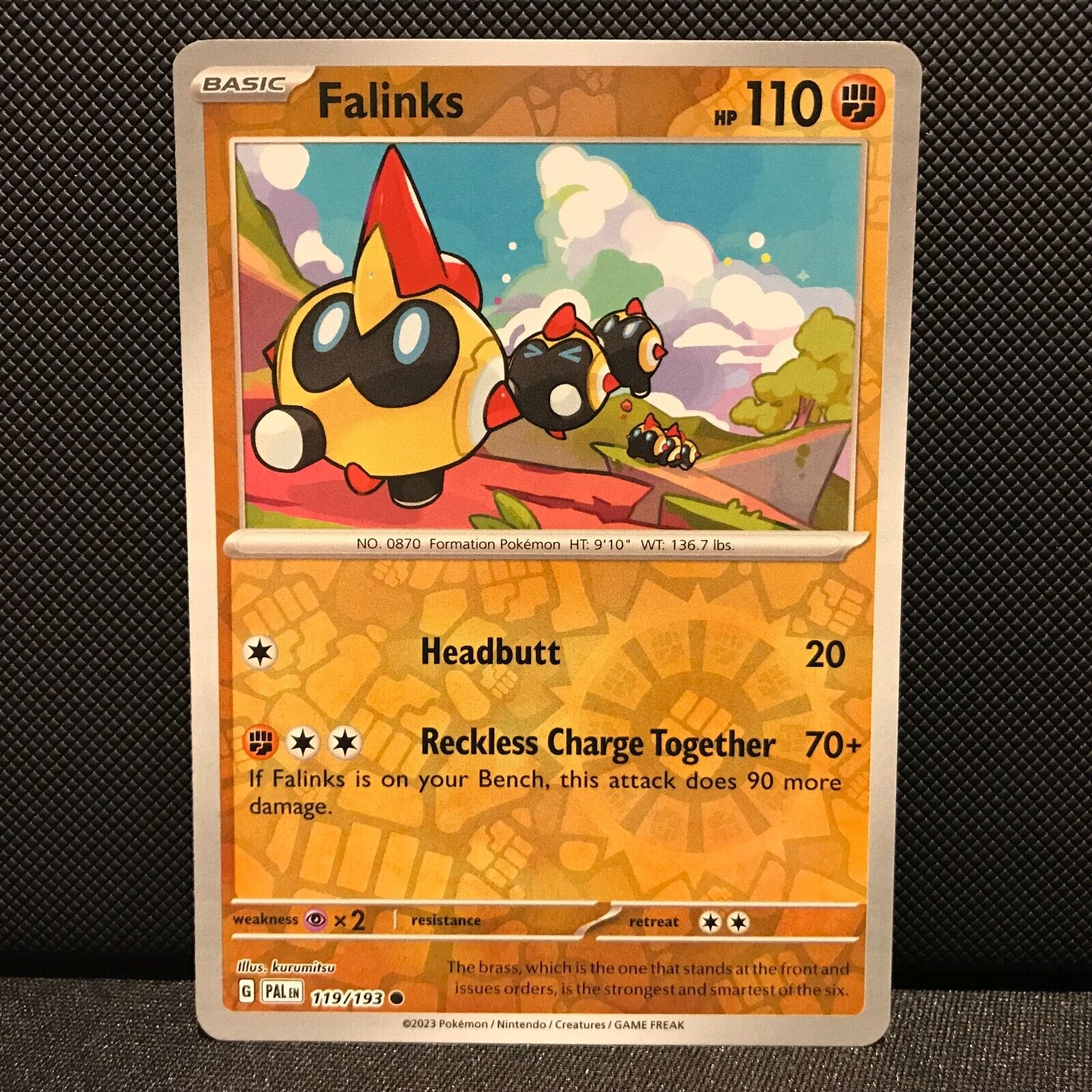 Falinks Reverse Holo 119/193 - SV2 Paldea Evolved Pokemon Card - NM/Mint