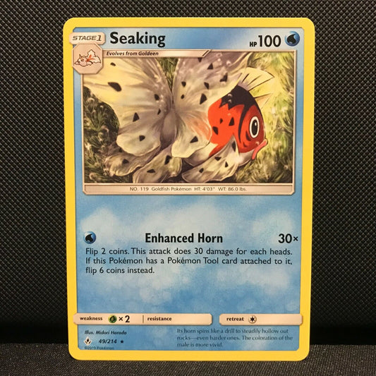 Seaking 49/214 - Unbroken Bonds Pokemon Card - NM/Mint