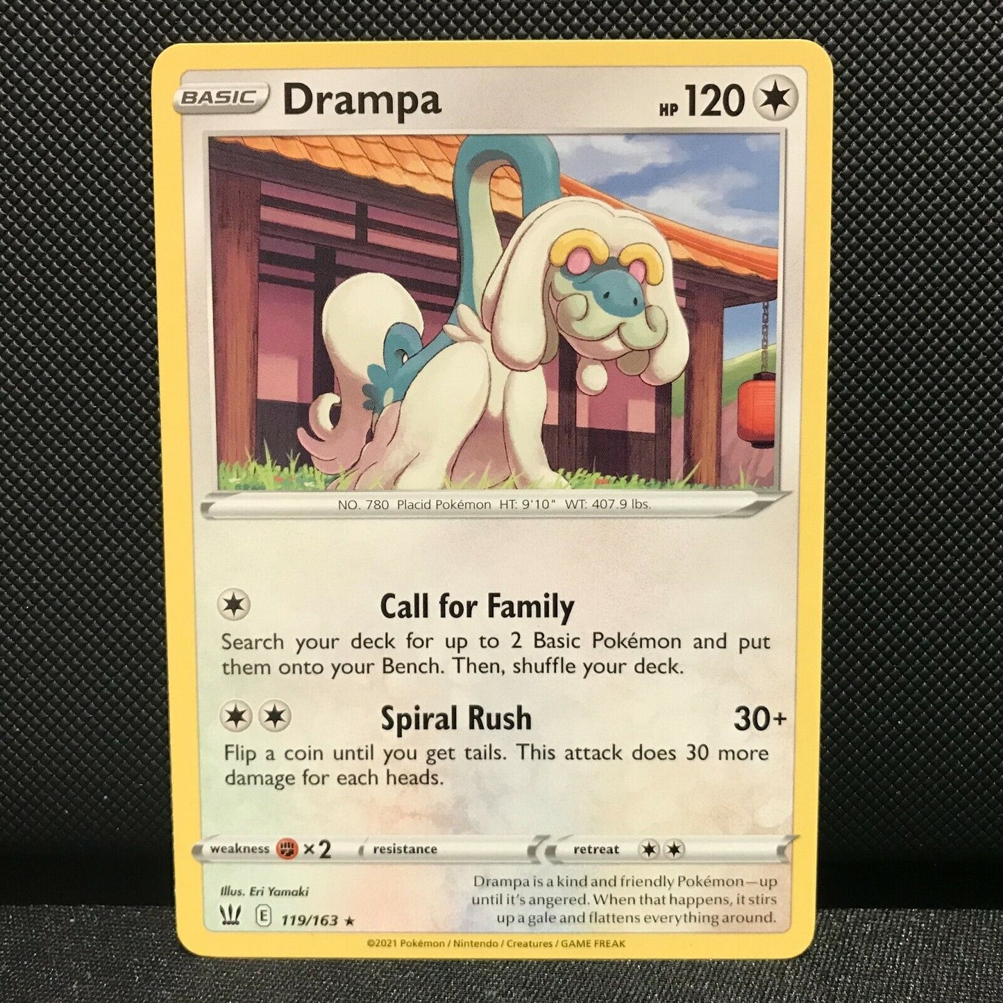 Drampa 119/163 - Battle Styles Pokemon Card - NM/Mint