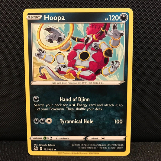 Hoopa 122/196 - Lost Origin Pokemon Card - NM/Mint